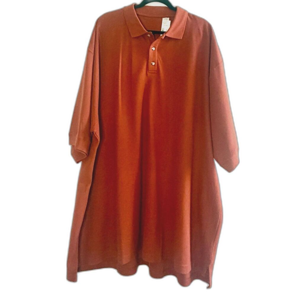 New with tags Men's burnt orange polo shirt. Size 4x
